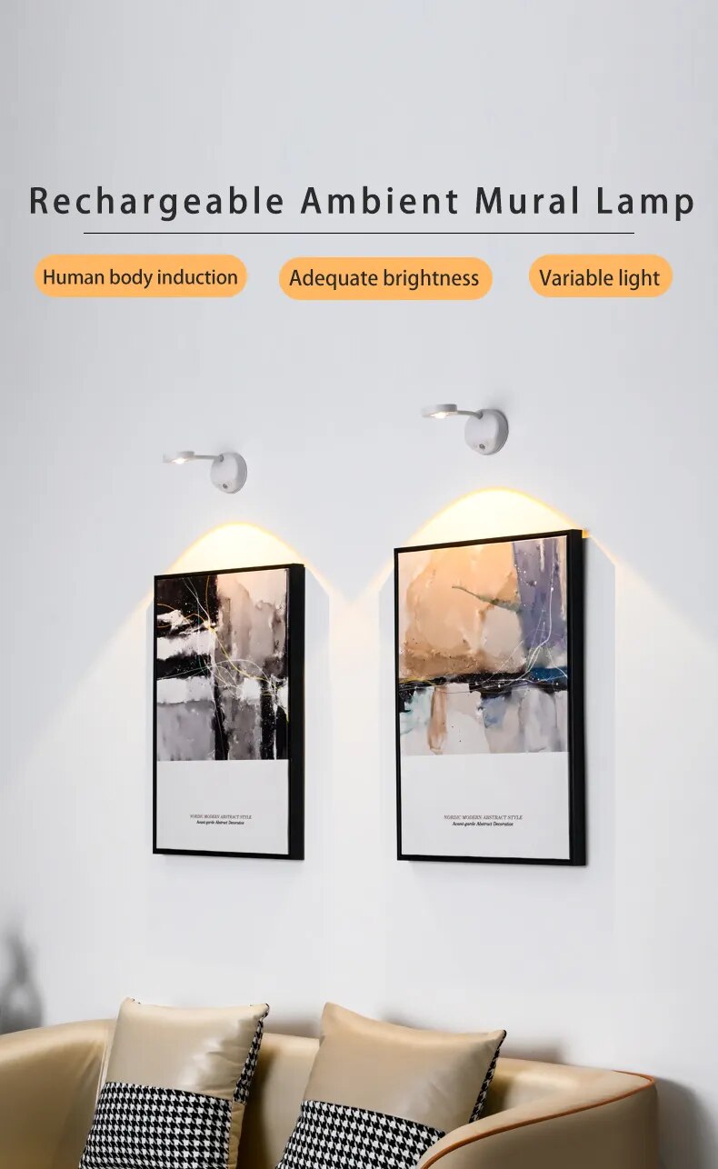 LED Motion Sensor Picture Frame Indoor Lighting