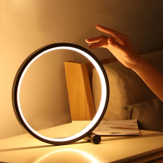 LED Circle Table Bedside Lamp